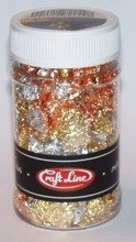 METAL FLAKES 100ml  (MIX - M3) - Cienkie listki folii