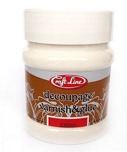 Klej i lakier do decoupage 230ml - DECOUPAGE VARNISH & GLUE